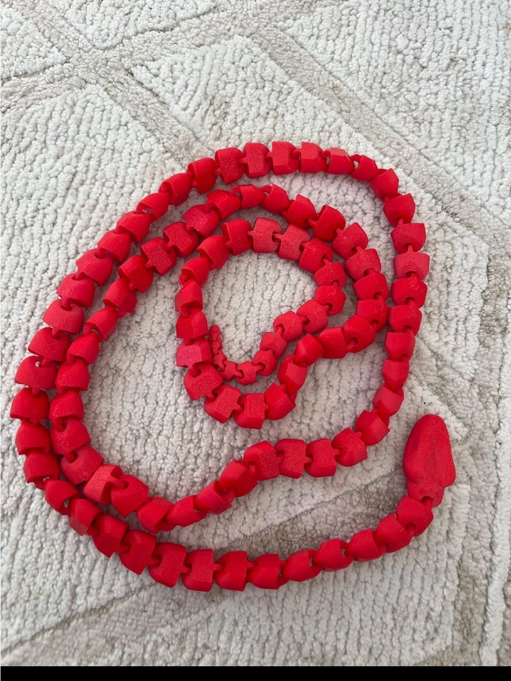 3d printed 10 feet long snake